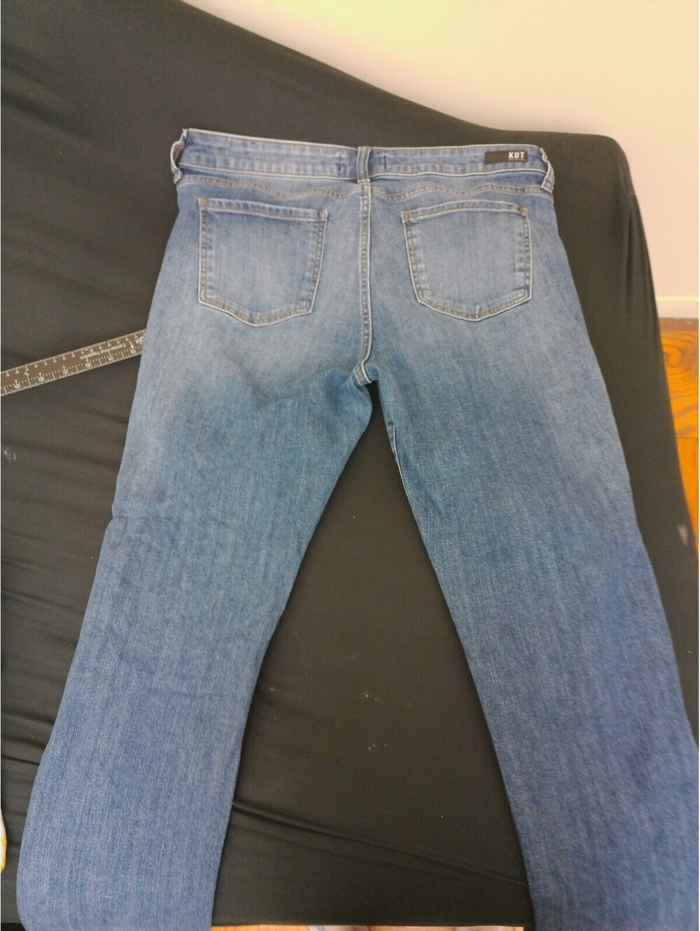 KUT from the Kloth Womens Jeans Size 12 Blue Medium Wash Distressed Denim - Picture 3 of 6